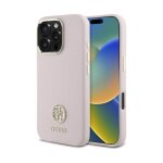 Coque rigide en silicone guess pour iphone 16 pro 6. 3 avec logo strass Coque rigide en silicone guess pour iphone 16 pro 6. 3 avec logo strass