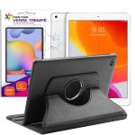 Coque rotative 360 noir + verre tremp pour ipad 7 10. 2 (2019) (a2197 - a2198 - a2200) - yuan yuan