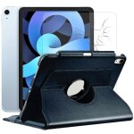 Coque rotative 360 noir + verre tremp pour ipad air 5 2022 10. 9 - yuan yuan -