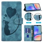 Coque pour samsung galaxy a15 4g / 5g etui couverture de feuillette mobile housse en cuir pu chat avec ...
