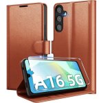 Coque pour samsung galaxy a16 5g / 4g en premium cuir pu portefeuille housse etui pour cartes protection ...