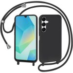 Coque pour samsung galaxy a16 5g avec cordon collier tui silicone liquide avec tour de cou lanire - ...