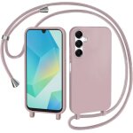 Coque pour samsung galaxy a16 5g avec cordon collier tui silicone liquide avec tour de cou lanire - ...