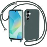 Coque pour samsung galaxy a16 5g avec cordon collier tui silicone liquide avec tour de cou lanire - ...