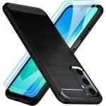 Coque pour samsung galaxy a17 5g / a17 4g / a26 5g / a16 5g / a16 4g + 2 verres tremp� etui housse carbone ...