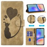 Coque pour samsung galaxy a25 5g etui portefeuille cuir avec motif porte carte � rabat magn�tique clapet ...