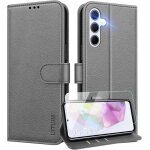 Coque pour samsung galaxy a35 5g coque etui portefeuille cuir avec verre tremp� protection �cran porte ...