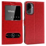 Coque pour samsung galaxy a36 5g (664 pouces) double fen�tre - rouge