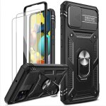 Coque pour samsung galaxy a51 4g avec 2 verre tremp� 360 full body protection de la cam�ra en pc dur ...