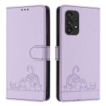 Coque pour samsung galaxy a53 5g 6. 5 rfid blocage protection etui housse premium en cuir pufermeture ...