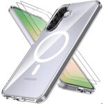 Coque pour smartphone - samsung - galaxy a56 5g - compatible magsafe - transparent - hd