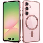 Coque de protection - booling - pour samsung galaxy a56 5g - rose - antichoc - avec cercle magn�tique ...