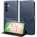 Coque pour samsung galaxy a56 5g etui coque avec 2 verre trempé porte carte clapet à rabat portefeuille ... Coque pour samsung galaxy a56 5g etui coque avec 2 verre trempé porte carte clapet à rabat portefeuille ...