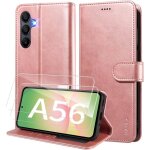 Coque pour samsung galaxy a56 5g etui coque avec 2 verre tremp� porte carte clapet � rabat portefeuille ...