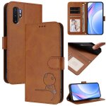 Coque samsung galaxy note 10 plus �tui de t�l�phone anti - skimming petit panda - marron multicolore ...
