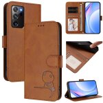 Coque samsung galaxy note 20 ultra �tui de t�l�phone anti - skimming petit panda - marron multicolore ...