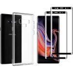 Coque pour samsung galaxy note 9 transparente silicone en gel tpu souple + 2 verre tremp film protection ...