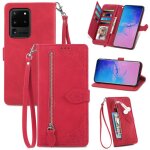 Coque pour samsung galaxy s20 ultra 6. 9 [housse en cuir pu] [etui � rabat] [pochette de portefeuille] ...