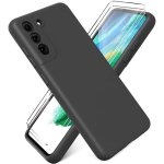 Coque pour samsung galaxy s21 fe 5g + [2 pices] verre tremp cran protecteur[ultra mince] tui souple ...