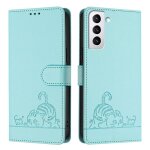 Coque pour samsung galaxy s21 fe 5g 6. 41 housse etui en cuir pu [rfid blocage] [fentes de carte] (chat ...