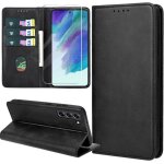 Coque pour samsung galaxy s21 fe 5g housse en cuir pu flip pochette portefeuille tui avec emplacement ...