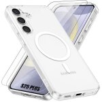 Coque pour samsung galaxy s25 plus - booling - souple - transparent - cercle magntique - 2 verres tremps ...