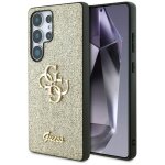 Coque guess fixed glitter big 4g metal logo pour samsung galaxy s25 ultra (dor�)