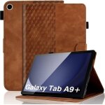 Coque pour samsung galaxy tab a9 plus 11 2023 sm - x210 / x215 / x216 premium cuir pu housse motif de ...