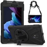 Coque samsung galaxy tab active 3 t570 - t575 - t575n antichoc tui avec support rotatif dragonne et ...
