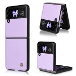 Coque pour samsung galaxy z flip 3 5g housse pu cuir � rabat flip �tui support et portefeuille fonction ...