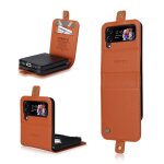 Coque samsung galaxy z flip 3 5g pu etui en cuir etui portefeuille � fentes pour cartes samsung galaxy ...