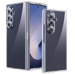 Coque pour samsung galaxy z fold 7 - housse etui rigide avant et arriere - blanc transparent