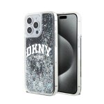 Coque pour smartphone - dkny - iphone 15 pro max - noir - glitter - souple