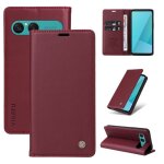 Coque pour sony xperia 10 vii etui en cuir souple avec fermeture aimante - rouge bleu housse