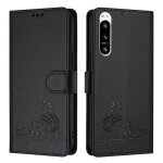 Coque pour sony xperia 5 iv 6. 1 housse en cuir pu fermeture magn�tique rfid blocage portefeuille �tui ...