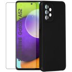 Coque souple de protection noir + lot de 2 verre tremp� pour samsung galaxy a52 sm - a525f 6. 5 - yuan ...