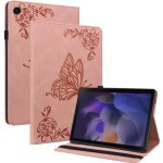 Coque pour tablette - samsung galaxy tab a9 plus 11 - cuir pu - protection double - design papillon rose ...