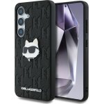 Coque t�l�phone - karl lagerfeld - monogram pin logo choupette - cuir - samsung galaxy s25 - noir