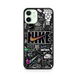 Coque de t�l�phone - coque en folie - iphone 15 pro max - design nike - couleur noir - semi - rigide