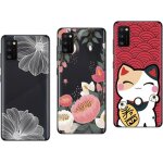 Coque de t�l�phone - novago - samsung galaxy a41 - 3 coques souples - protection anti - choc - designs ...