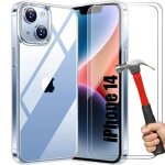 Nonovivi ? coque tpu transparente iphone 14 avec 2 verres tremp�s - protection antichoc - �tui fin - ...