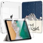 Coque + verre tremp� - e. f. connection - pour ipad air 3 / pour ipad pro 105 - motif chat - porte - ...