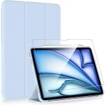 Coque + verre tremp� - e. f. connection - pour ipad air 13 pouces - protection antichoc - veille automatique ...