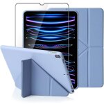 Coque + verre trempé - pour ipad pro 11 pouces - protection anti - rayures - violet - réveil / sommeil ... Coque + verre trempé - pour ipad pro 11 pouces - protection anti - rayures - violet - réveil / sommeil ...