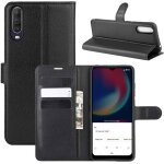 Coque wiko view 4 / view 4 lite antichoc portefeuille tui housse en cuir  rabat flip cover case avec ...