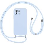 Coque pour xiaomi 11 lite 5g ne / mi 11 lite 4g / 5g avec cordonetui silicone souple antichoc housse ...