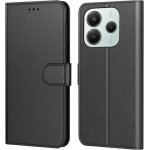 Coque pour xiaomi redmi note 14 4g (pas pour 5g) housse etui multi - carte pochette fermeture magn�tique ...