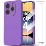 Coque pour xiaomi redmi note 14 5g (pas pour 4g) + 2 verres tremp�s - violet - e. f. connection�