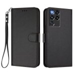 Coque pour zte nubia red magic 11 pro housse de t�l�phone en cuir uni avec cadre 3 cartes - noir blue ...