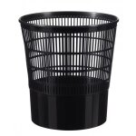 Corbeille ajour�e � papier noir 16l rossignol